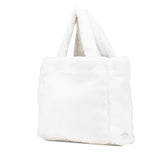 プラダ SPUGNA トートバッグ 1BG130 ホワイト ビアンコ パイル レディース PRADA 【中古】